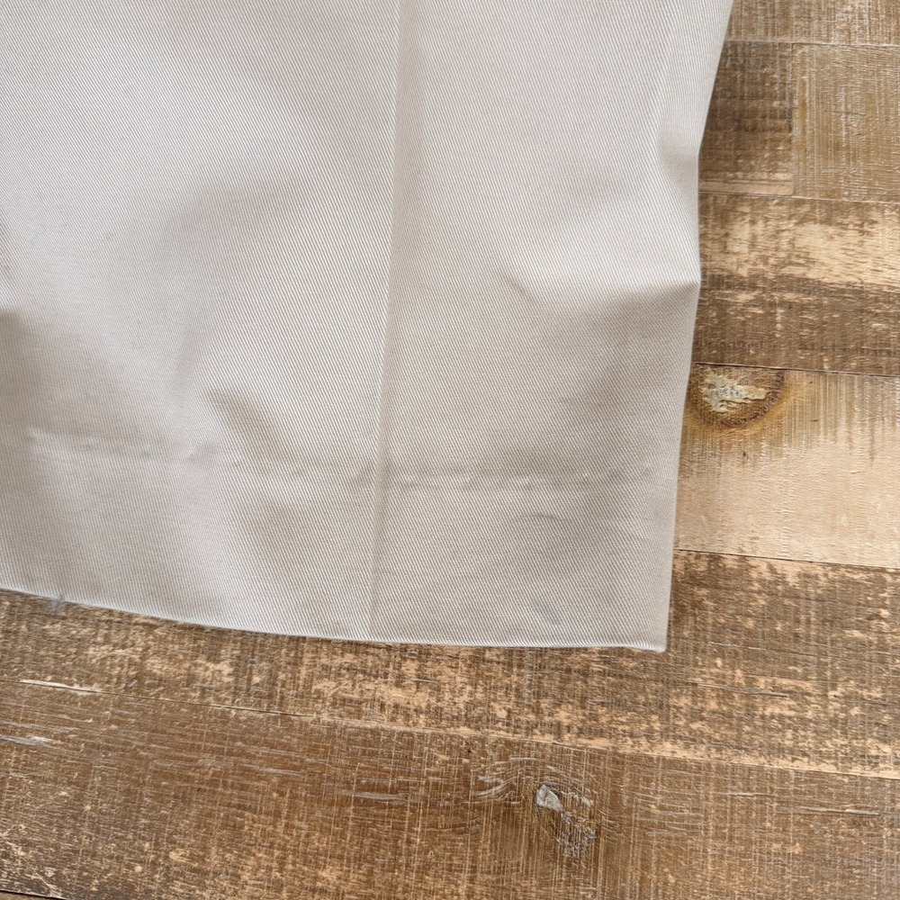 Orvis Chino Pants Mens 38x34 Tan Khaki Flat Front Straight Leg Cotton Twill read - Picture 4 of 9